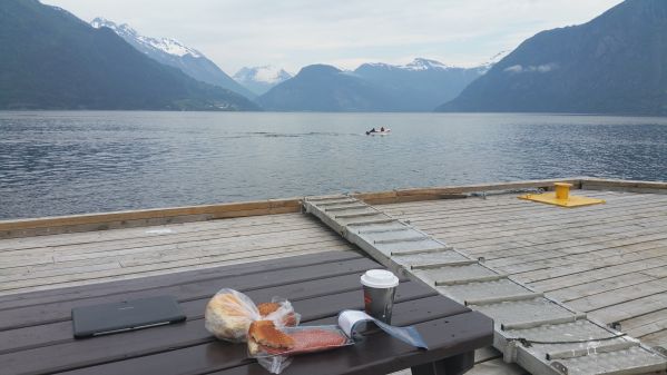 Picknick am Anleger